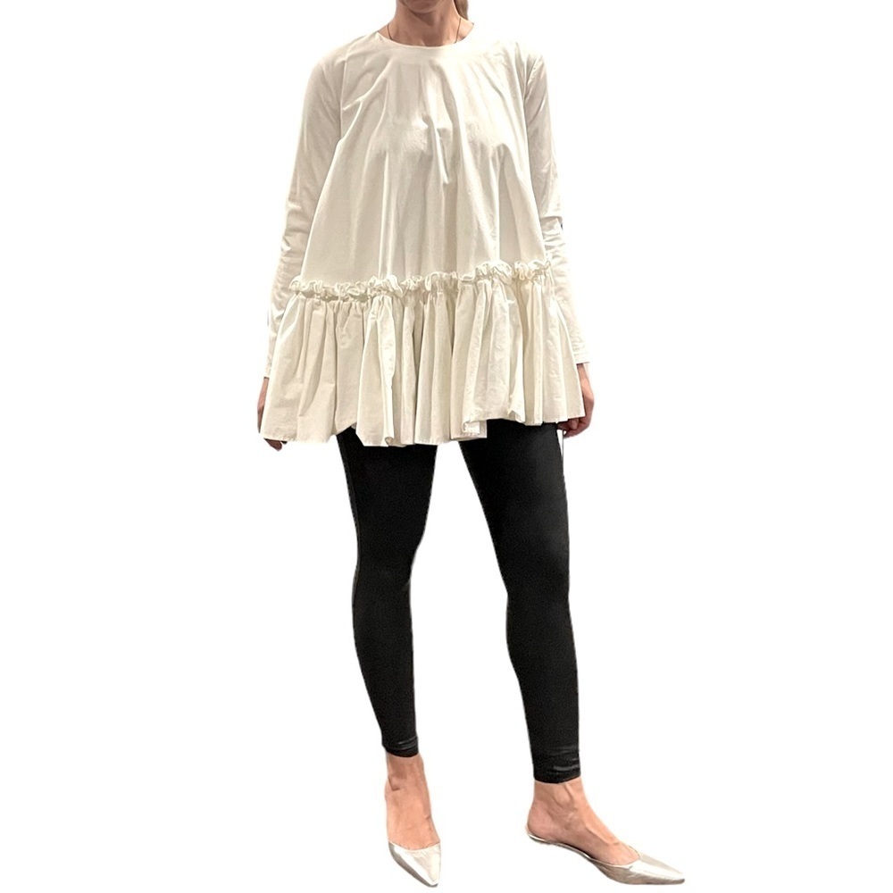 ASOS Dramatic Ruffle Bell Dress/Top Long Sleeve - Picture 4 of 11